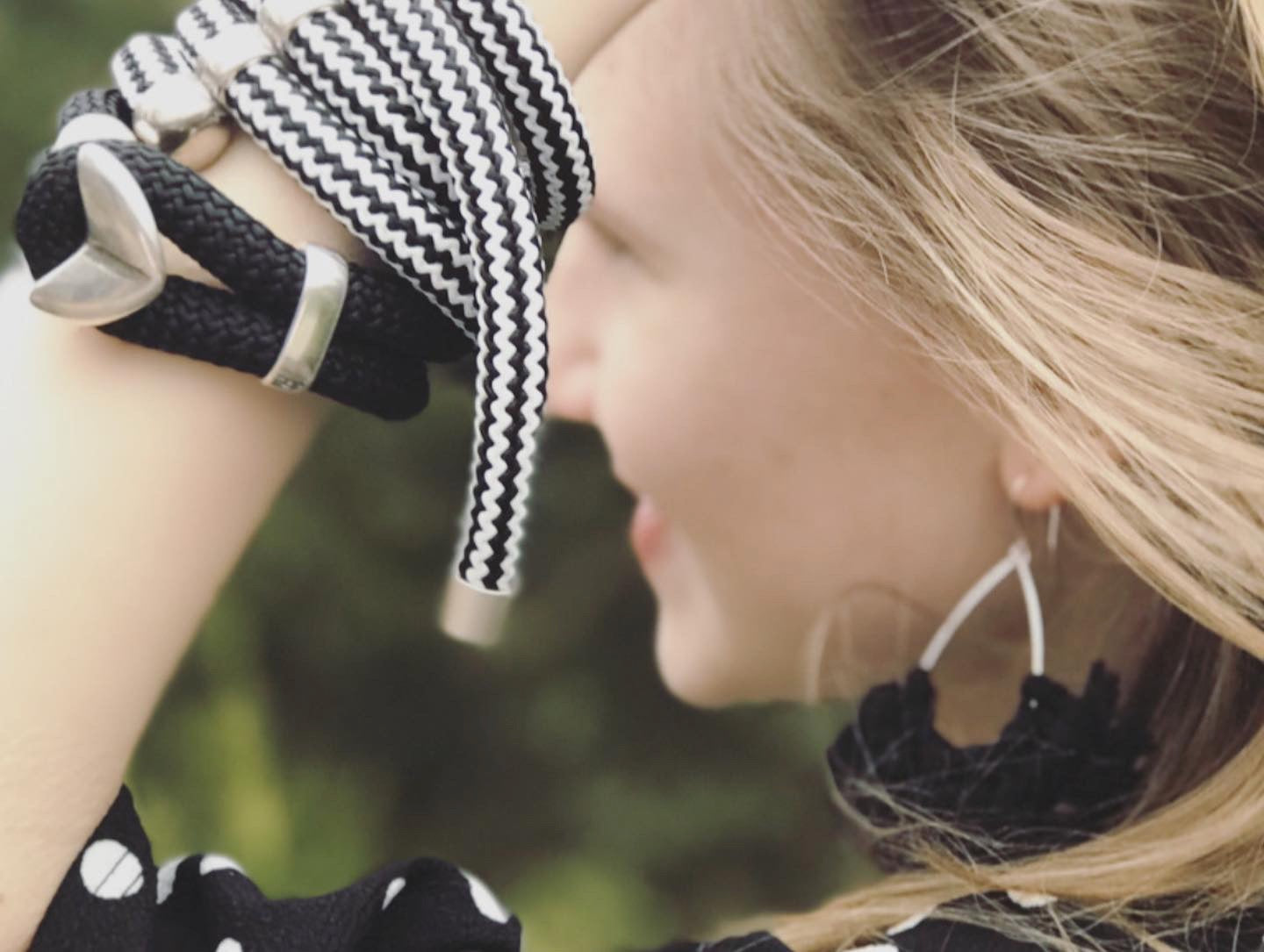 The 5 Strand: A Wide, Chunky Wrapped Cord Bangle