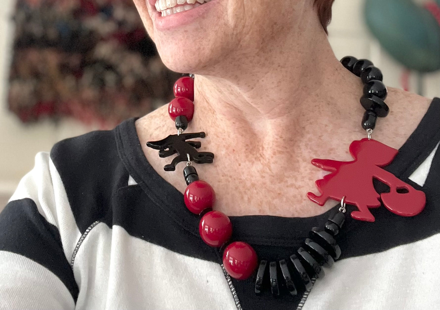 FEARLESS: Storybook Inspired 'Little Red Riding Hood' Empowering Necklace