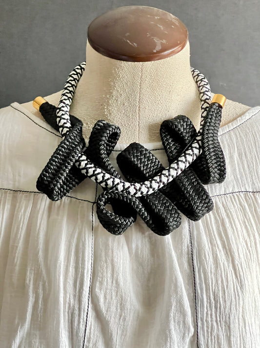 UNCHARTED: a bold, travel-ready sculptural necklace with a modern, coastal edge