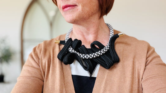 UNCHARTED: a bold, travel-ready sculptural necklace with a modern, coastal edge
