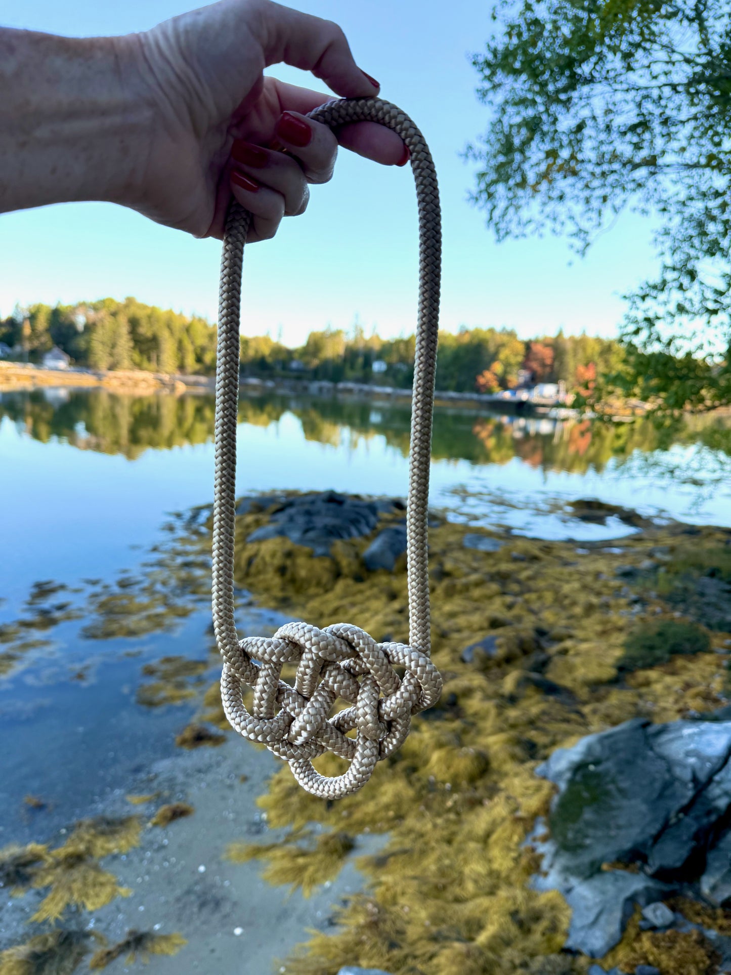 Brave - Our Iconic Hand Knotted Coastal Necklace in Color