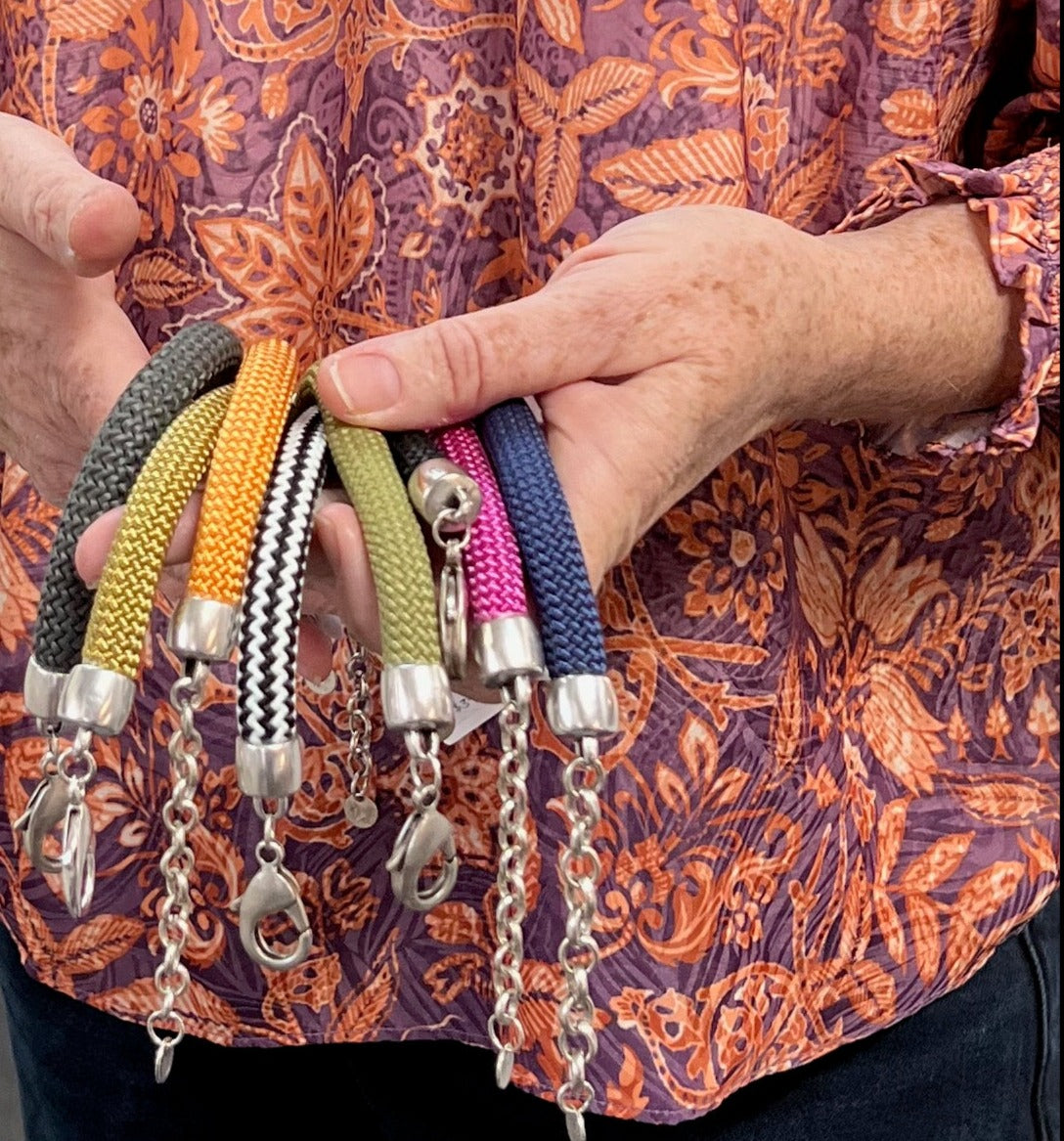 ADVENTURE: Classic Braided Fiber Cord Bracelet with Adjustable Clasp