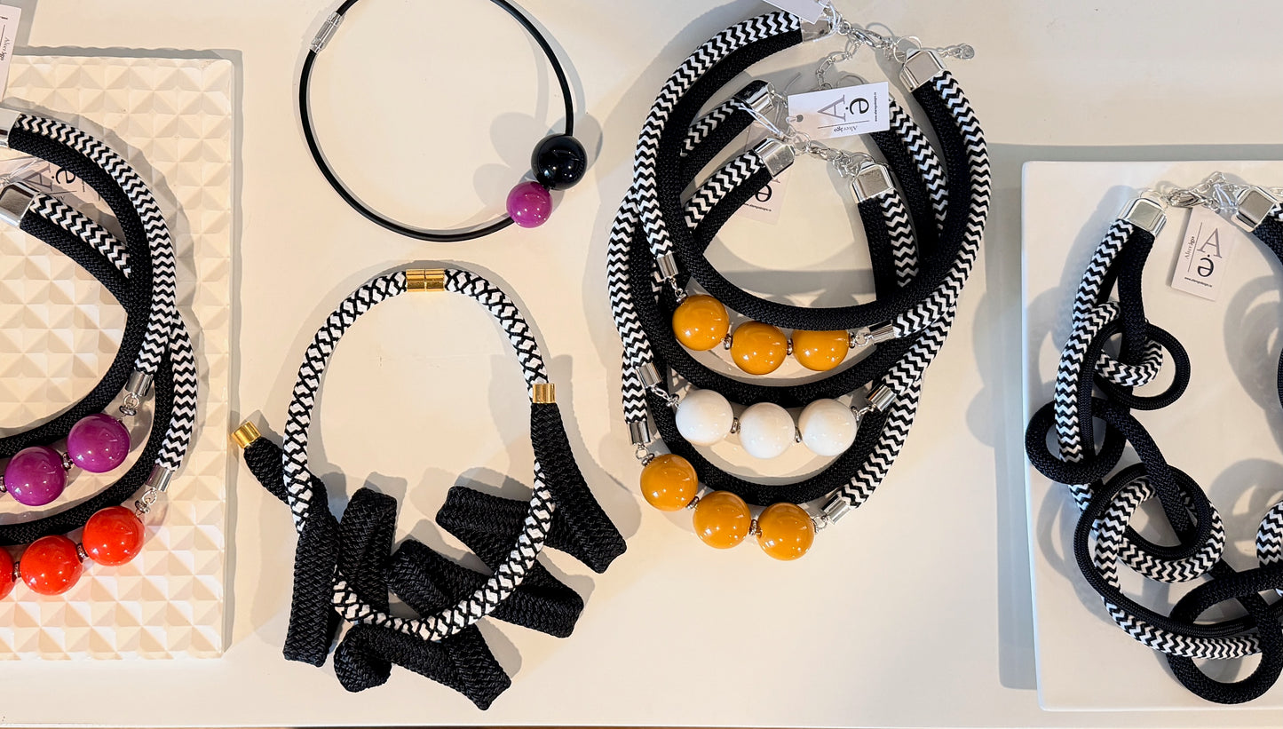 UNCHARTED: a bold, travel-ready sculptural necklace with a modern, coastal edge