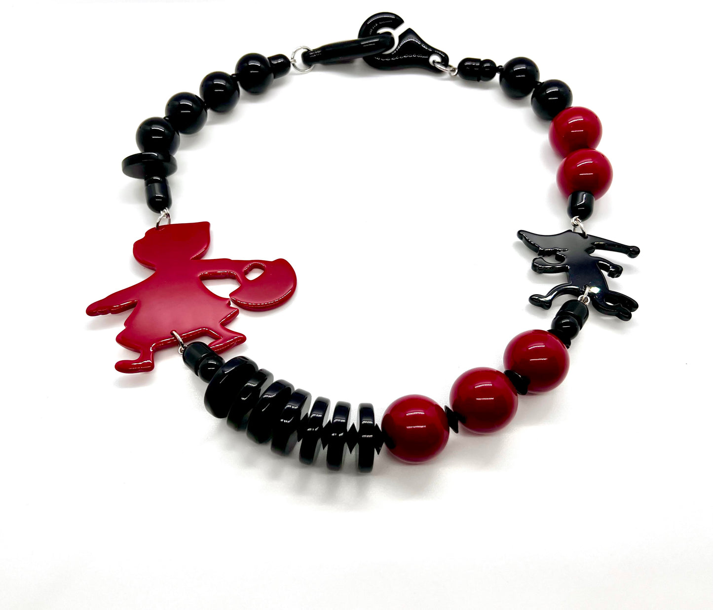 Playful But Edgy 'Little Red Riding Hood' Fairy Tale Necklace