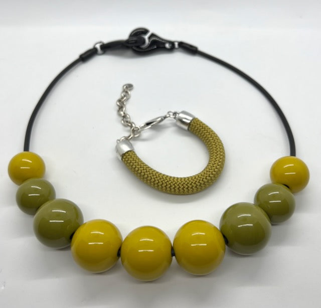 CELEBRATE: A Chunky Acrylic Beaded Necklace in 4 Color Ways/2 Lengths