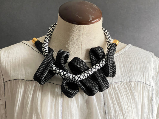 UNCHARTED: a bold, travel-ready sculptural necklace with a modern, coastal edge