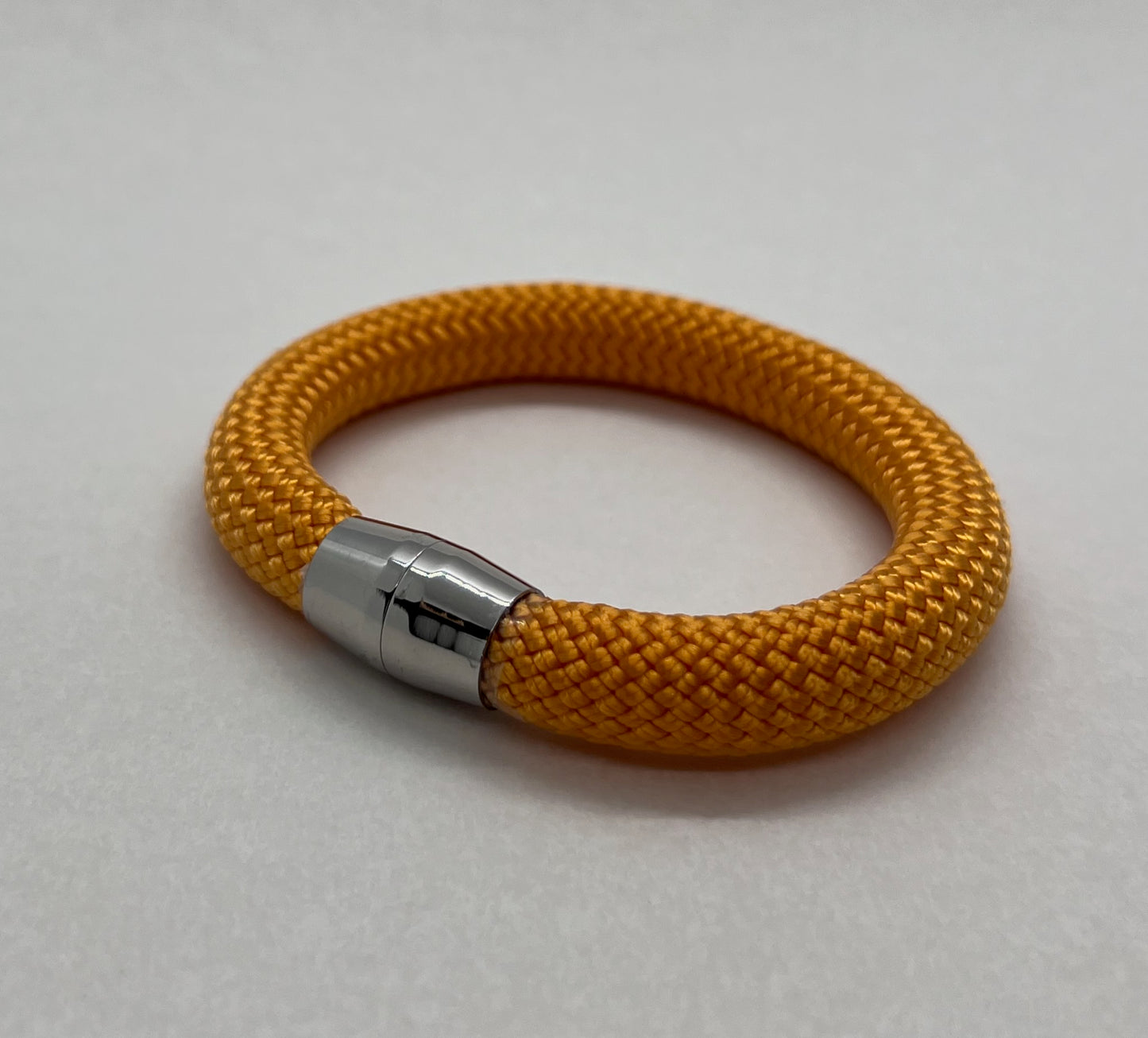 Abundance - Apricot Orange/Silver Nautical Rope Bracelet with Magnetic Clasp