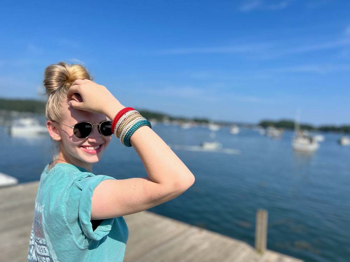 Abundance - Coastal Neutral Colors Nautical Rope Bracelet | Unisex
