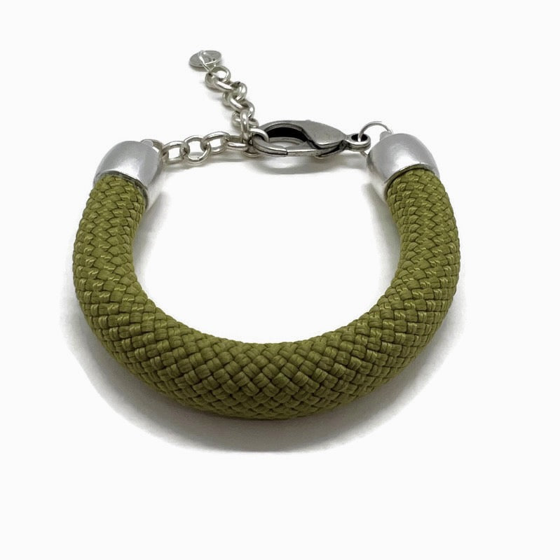 ADVENTURE: Classic Braided Fiber Cord Bracelet with Adjustable Clasp