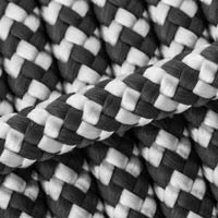 Abundance - Black & White Braided Nautical Rope Bracelet | Unisex