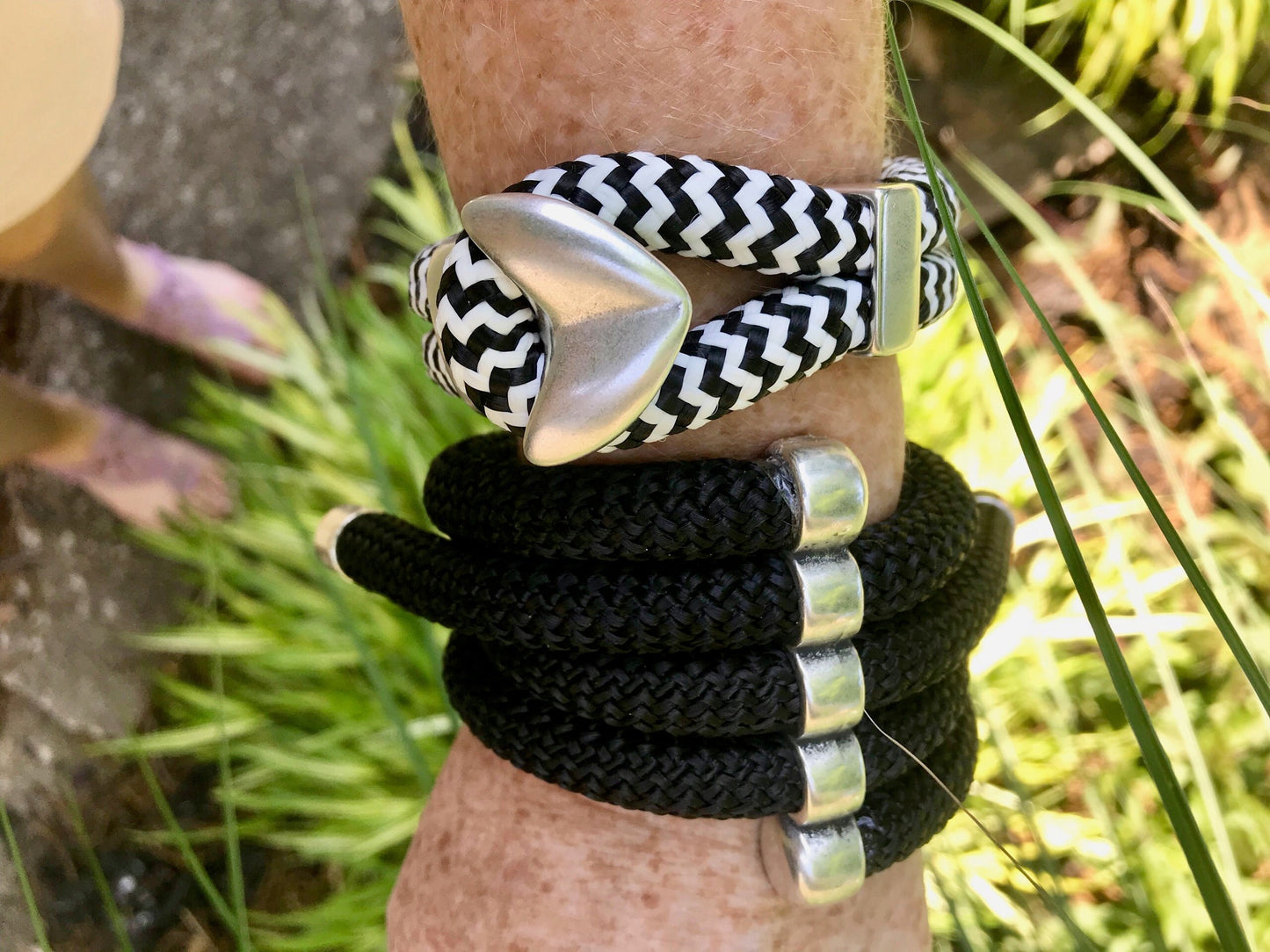 The 5 Strand: A Wide, Chunky Wrapped Cord Bangle