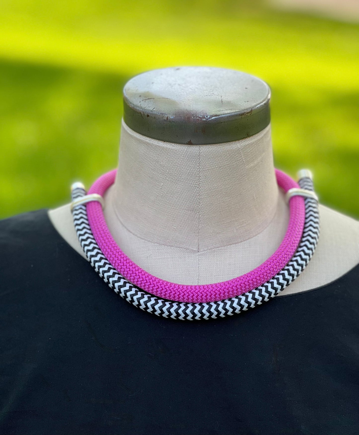 ILLUMINATE:  A Classy Multi-Strand Woven Cord Choker