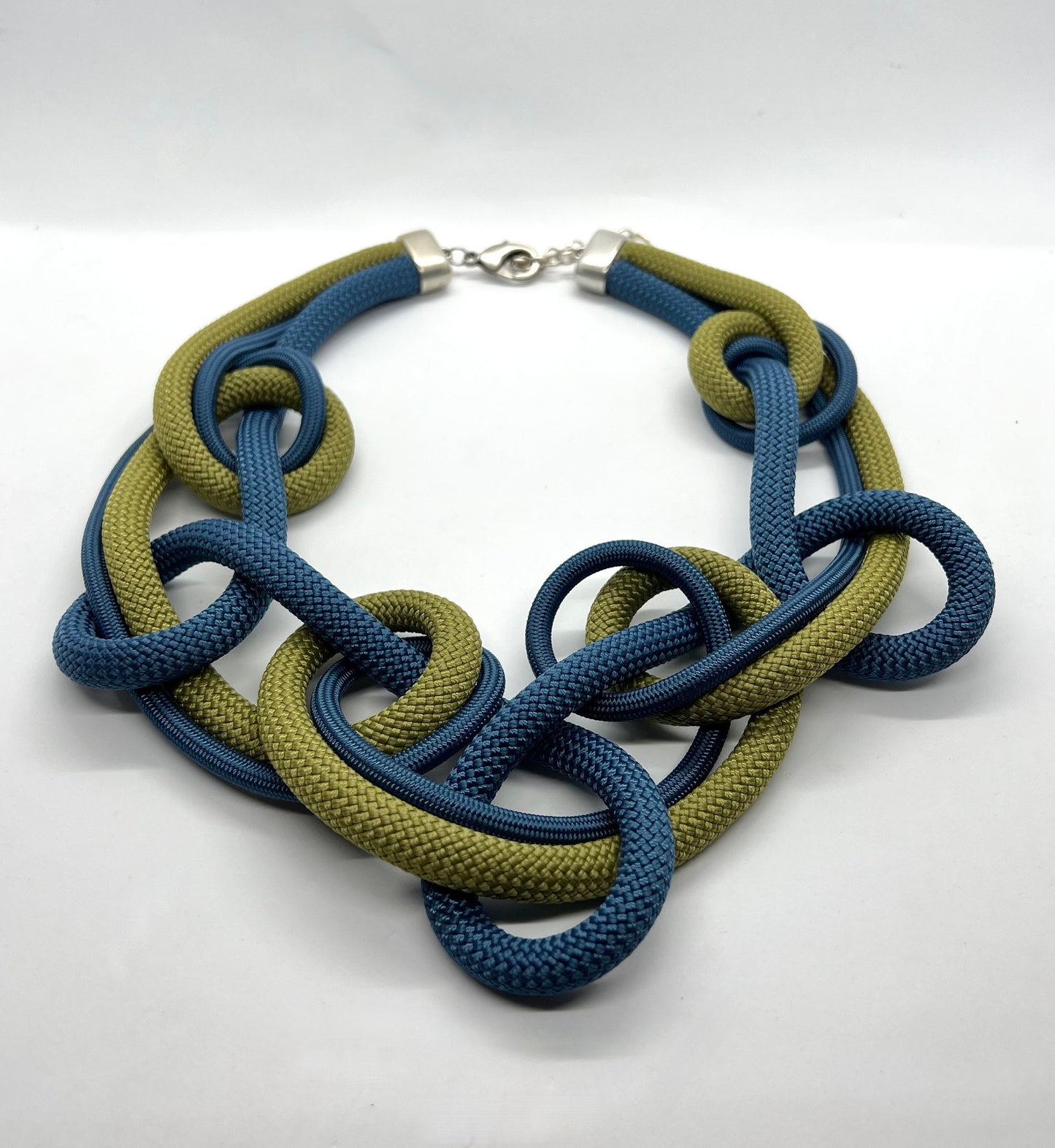 JOY: Modern Dramatic Necklace Made of Soft Woven Cord