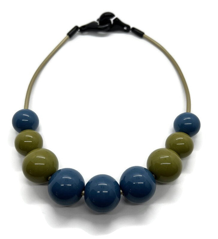 CELEBRATE: A Chunky Acrylic Beaded Necklace in 4 Color Ways/2 Lengths