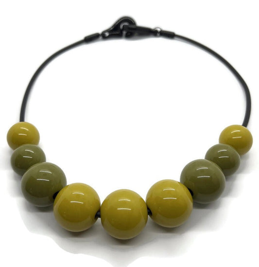 CELEBRATE: A Chunky Acrylic Beaded Necklace in 4 Color Ways/2 Lengths