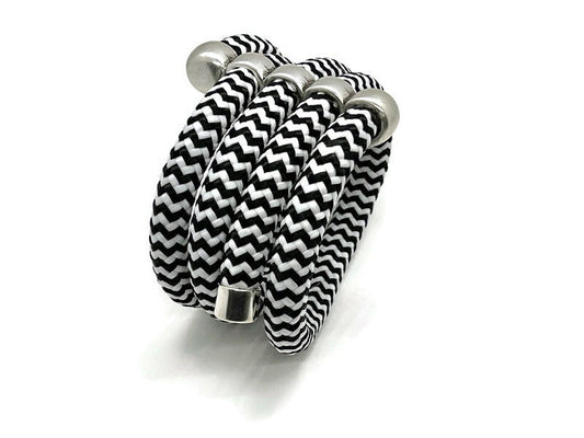 The 5 Strand: A Wide, Chunky Wrapped Cord Bangle